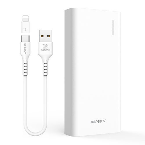 스피디 슬림핏 10W 보조배터리 20000mAh (C타입 0.2M 케이블+8핀젠더 포함) / (2층-155)